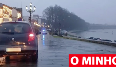 Viaturas retiradas do areal em Ponte de Lima antes que o rio suba mais