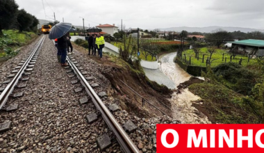 Circulação de comboios continua suspensa entre Barcelos e Tamel