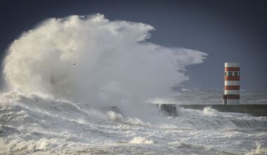 Nova tempestade: depressão Marta chega a Portugal no sábado com chuva, vento forte e neve