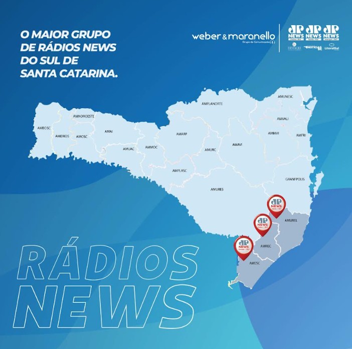 Jovem Pan News estreia afiliada em Araranguá e amplia cobertura em Santa Catarina