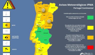 Cuidado com a neve: sete distritos em aviso laranja