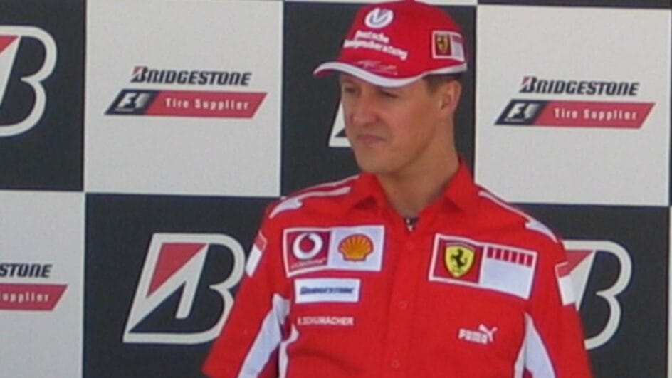 Michael Schumacher nos tempos de piloto da Ferrari na F1