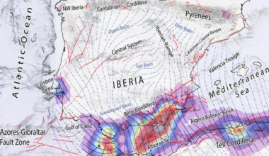Cientistas confirmam a lenta rotação da Península Ibérica em relação à Eurásia e África