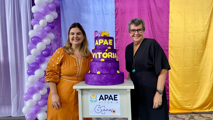 A Prefeitura de Vitória participou, nesta quinta-feira (07), da celebração dos 61 anos da Apae