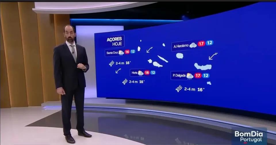 Previsão do estado do tempo RTP1, 11-05-2026 - SAPO