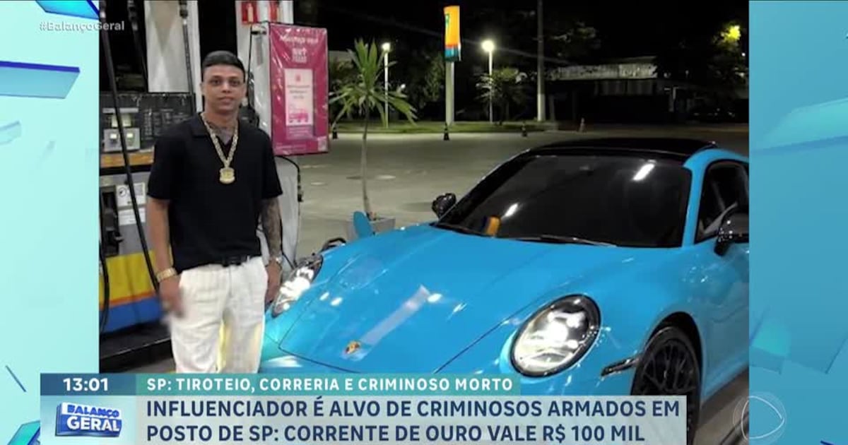 Influenciador Biel Drake é alvo de criminosos em posto de gasolina de SP – Record