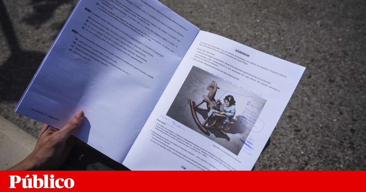 Exame de Português: Eduqa afasta falta de equidade em pergunta repetida | Exames nacionais 2026
