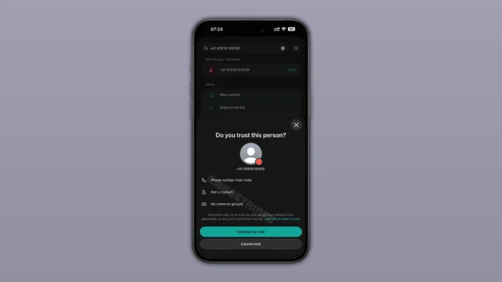 WhatsApp pausa mensagens desconhecidos alerta