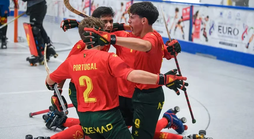 Portugal sagra-se tricampeão europeu masculino de hóquei em patins de sub-17