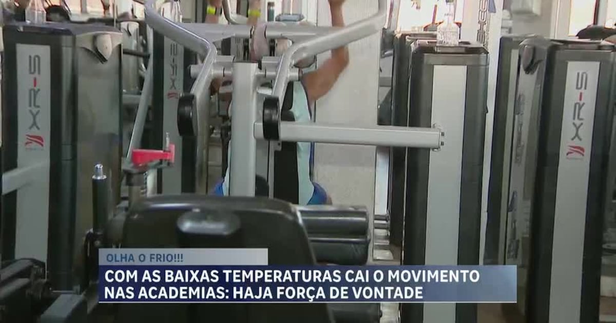 Friozinho: queda nas temperaturas afeta movimento nas academias de BH – Noticias R7