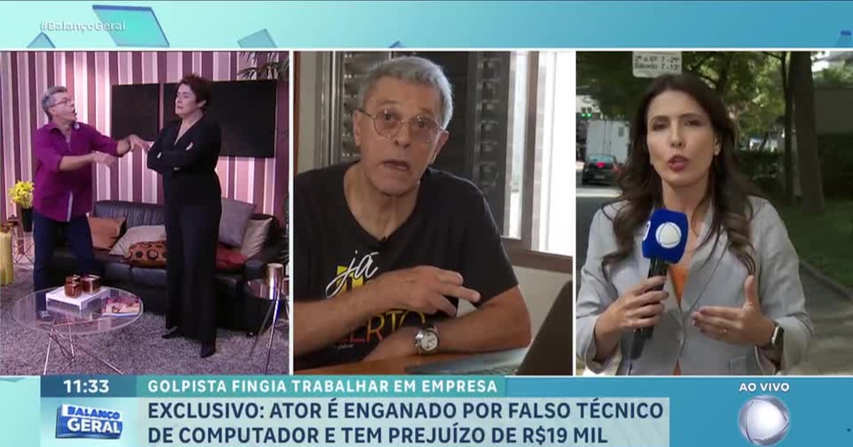 Ator é enganado por falso técnico de computador e tem prejuízo de mais de R$ 20 mil – Record