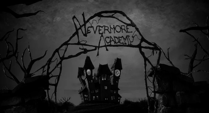Nevermore, în ochii lui Tim Burton. FOTO: Netflix