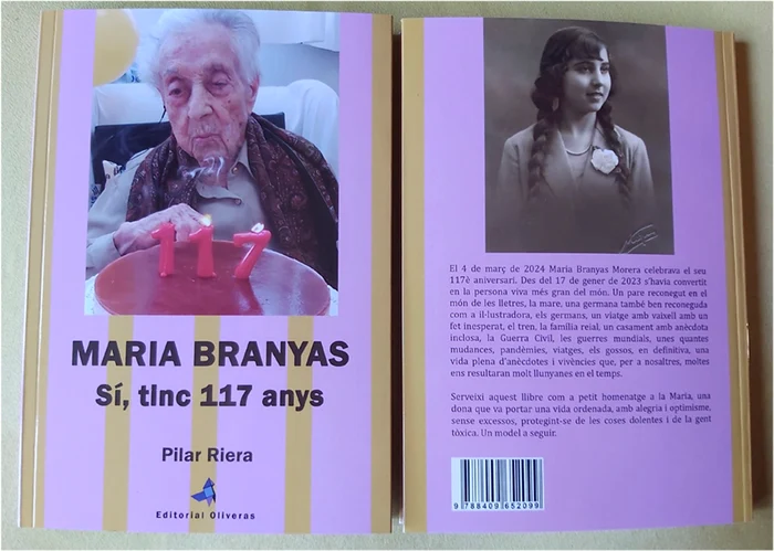 Imagini din cartea dedicată Mariei Branyas Foto Super Avia Catalana
