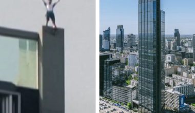 Un cățărător francez, arestat în timp ce escalada cel mai înalt zgârie-nori din UE, în Polonia. „Aş fi primul care trece peste el”