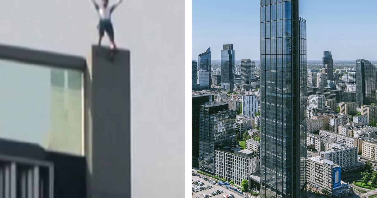 Un cățărător francez, arestat în timp ce escalada cel mai înalt zgârie-nori din UE, în Polonia. „Aş fi primul care trece peste el”
