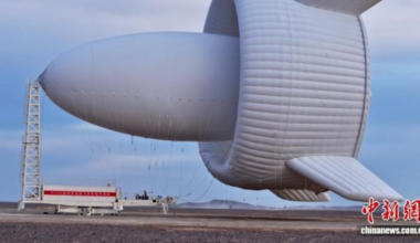 China a lansat cea mai mare turbină eoliană zburătoare din lume