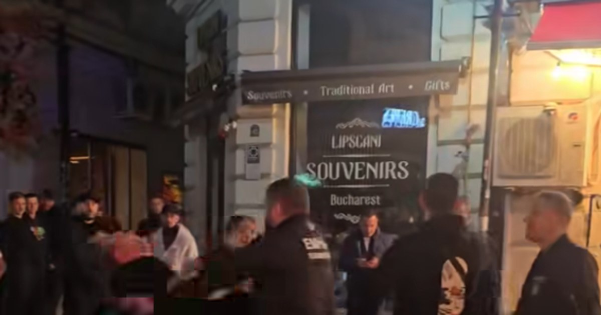Scandal într-un local din Centrul Vechi al Capitalei. Bătăușii au fost ridicați de polițiști