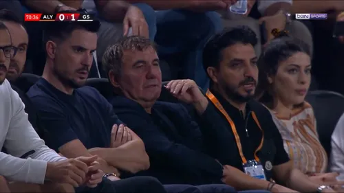 Gica Hagi, spectator la Alanyaspor - Galatasaray 0-1 (FOTO: captură BeinSports)