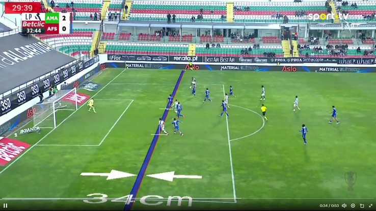 Ianis Stoica a marcat în Estrela - AFS. FOTO: X