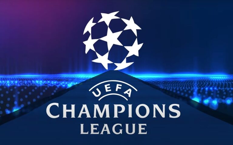 Logo-ul Champions League UEFA, cea mai importantă competiție a cluburilor din lume.