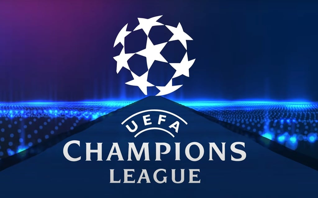 Logo-ul Champions League UEFA, cea mai importantă competiție a cluburilor din lume.