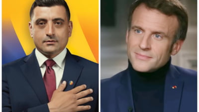 George Simion, atac la adresa lui Emmanuel Macron: „E într-o situație similară cu Klaus Iohannis”