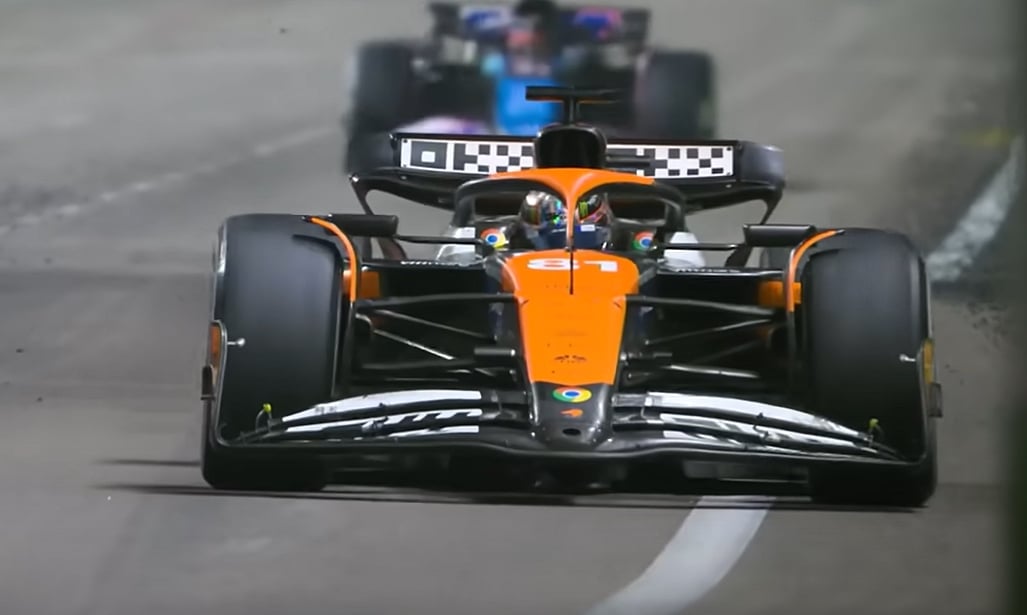 Oscar Piastri, pilot al celor de la McLaren, pe circuitul de Formula 1.