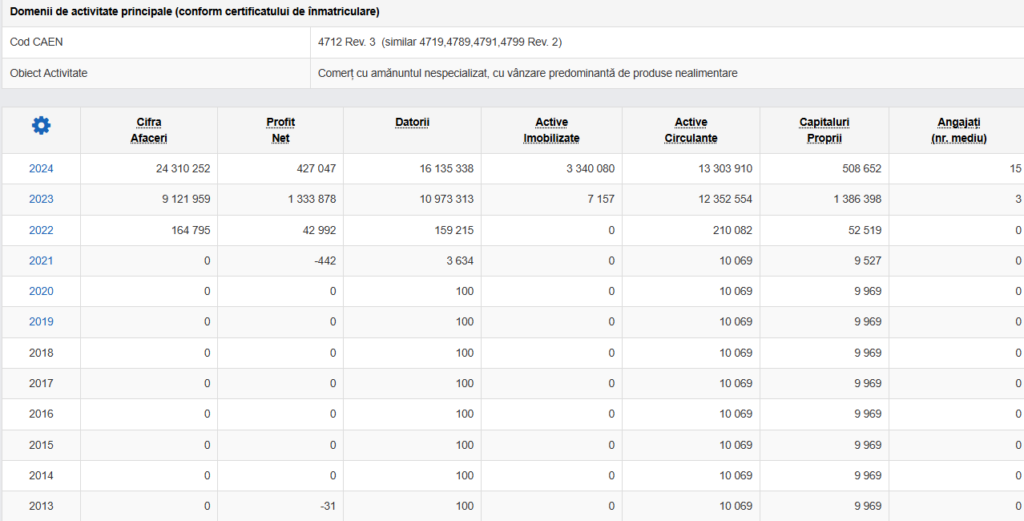 activitate NET Green Solutions SRL 2013 2021