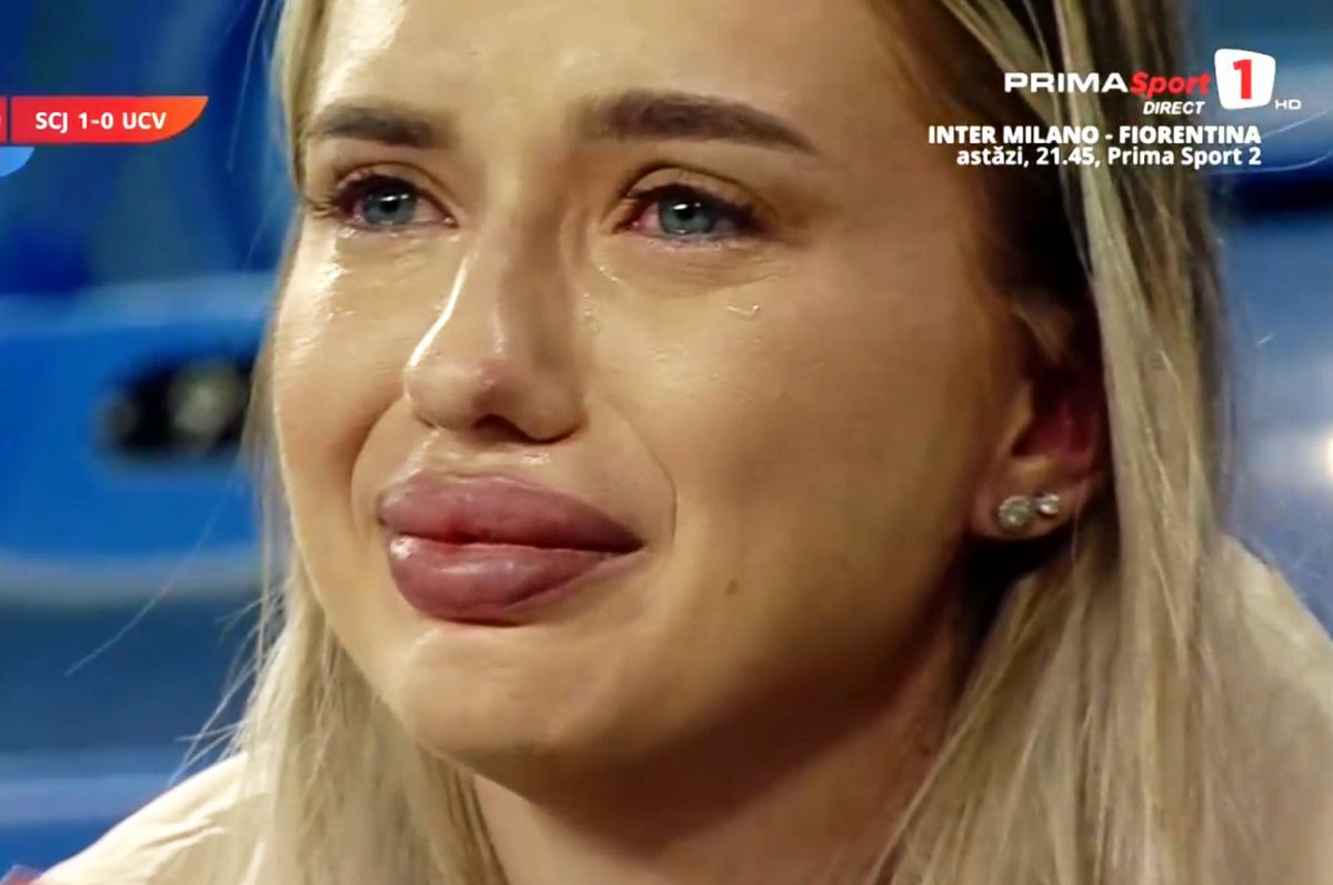 Cine este femeia care a izbucnit în lacrimi în tribune, după golul din Sănătatea Cluj