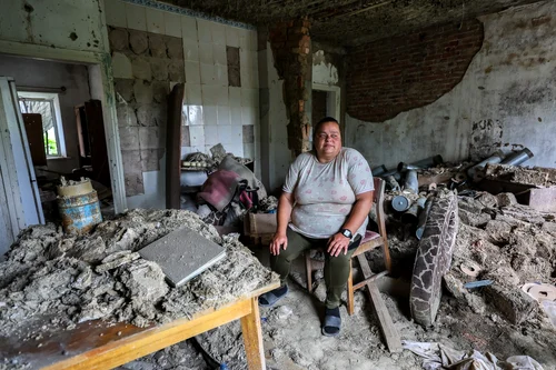 Mariinka, orașul ucrainean transformat în ruine FOTO Profimedia 