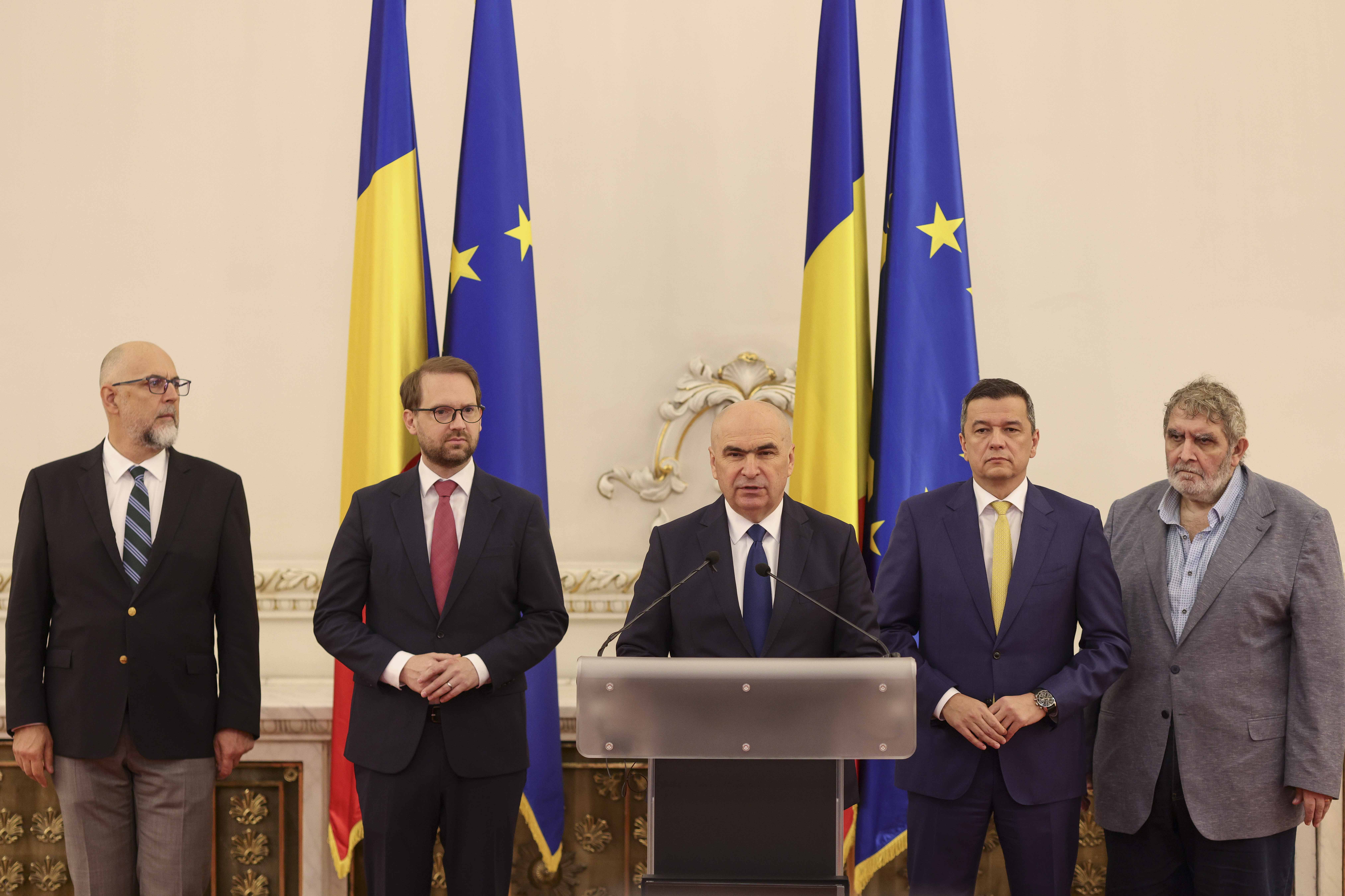 Kelemen Hunor, Dominic Fritz, Ilie Bolojan, Sorin Grindeanu, Varujan Pambuccian. Foto: Inquam Photos