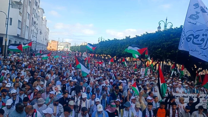 Proteste la Rabat/FOTO:X