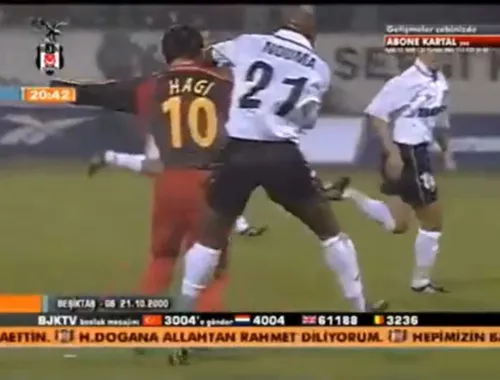 Moment tensionat între Pascal Nouma și Gheorghe Hagi. Foto: captură, dailymotion.com