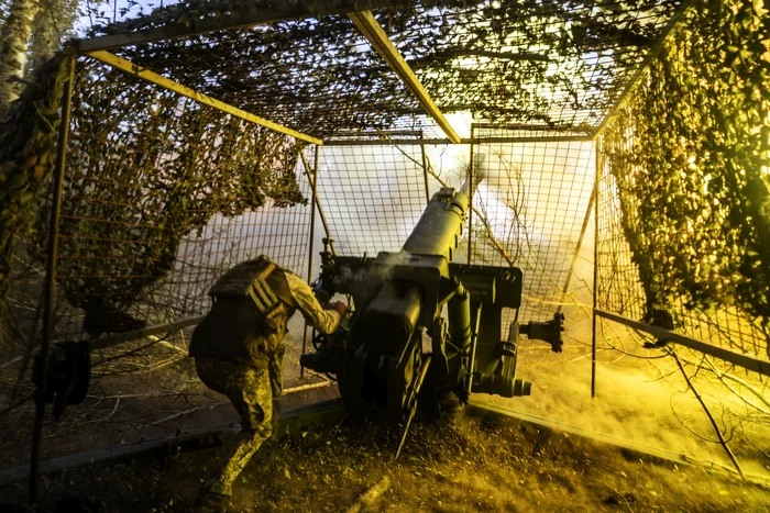 Artilerie ucraineană pe front FOTO PROFIMEDIA