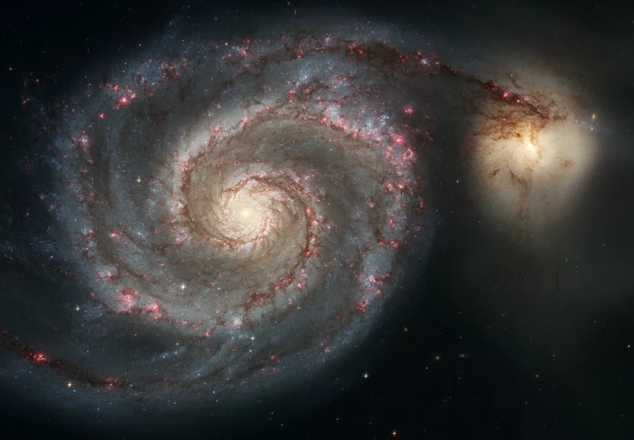Galaxia spirală M51/FOTO: NASA