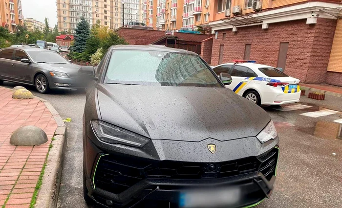 Mașina în care a fost găsit FOTO: Poliția ucraineană