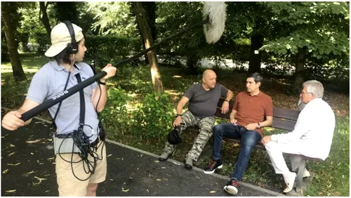 Boloni, Pițurcă și Balint, în timpul filmărilor pentru documentarul „Bölöni - legenda transilvăneană” Foto: Facebook