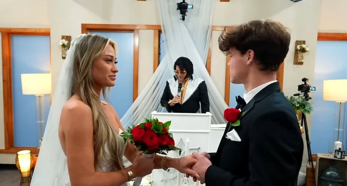 O vedetă OnlyFans a fost umilită la nuntă de jurămintele soțului ei FOTO: Captură video/Jack Doherty