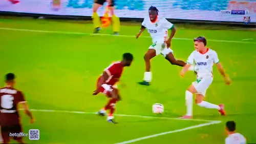 Umit Akdag, gol în Alanyaspor - Goztepe. Ianis Hagi a contribuit la reușită (FOTO: captură Bein Sports 1)