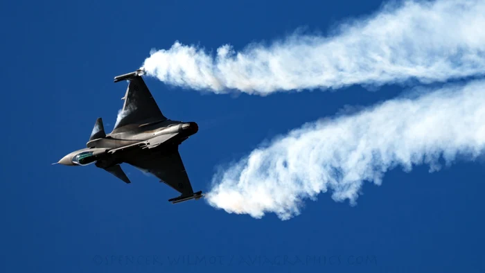 Avion de luptă Gripen/FOTO:Arhiva