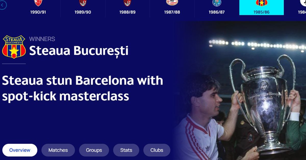 UEFA a lăsat-o cu buza umflată pe FCSB, „deposedând-o” de Cupa Campionilor Europeni. Litigiul privind palmaresul glorios, tranșat în favoarea CSA Steaua