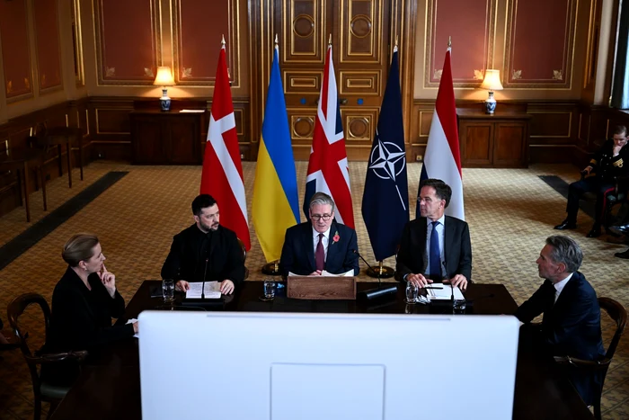 Reuniune a coaliției voluntarilor la Londra FOTO EPA-EFE