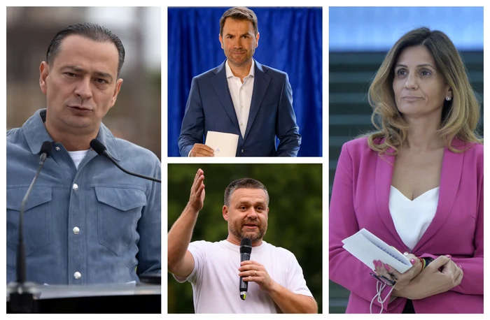 Daniel Băluță, Ciprian Ciucu, Cătălin Drulă și Anca Alexandrescu FOTO Mediafax / Colaj 