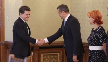 Nicușor Dan cu Sorin Grindeanu si Lia Olguta Vasilescu consultari Palatul Cotroceni