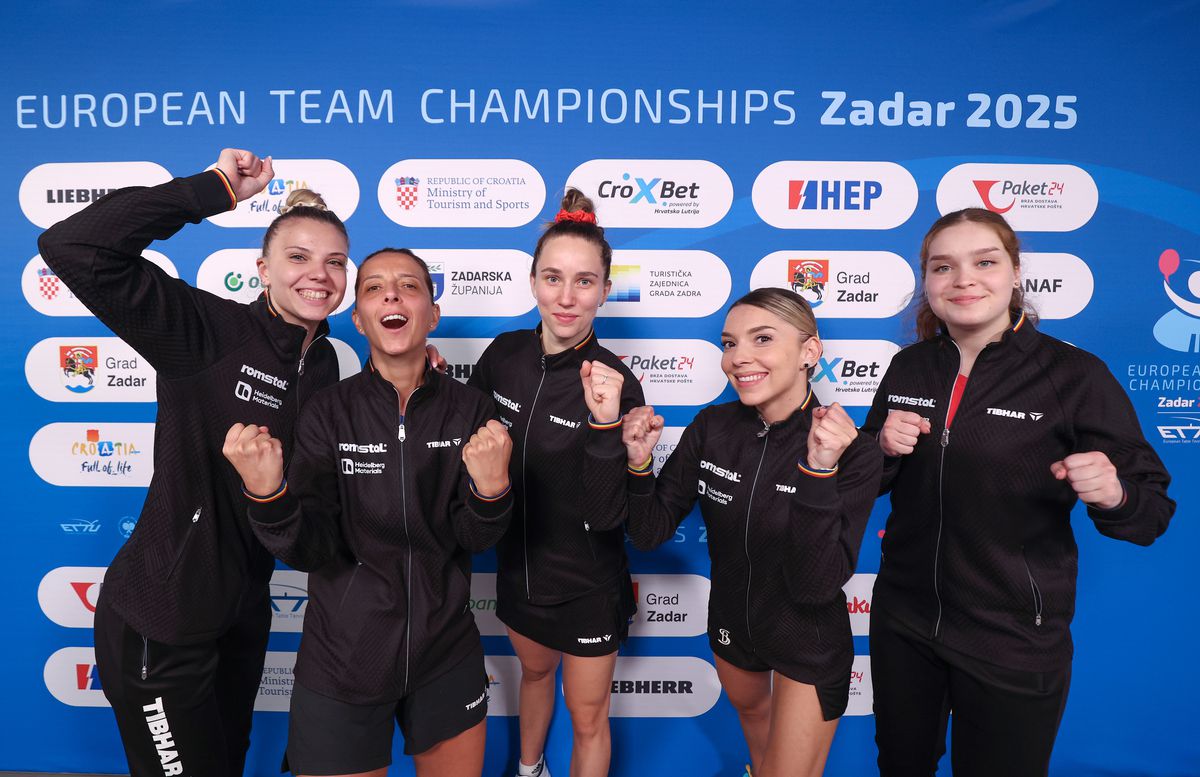 Echipa feminină a României, din nou în finala Campionatului European de tenis de masă » Victorie cu 3-0 în fața Țărilor de Jos