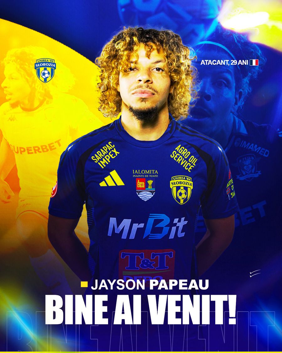 Jayson Papeau a fost prezentat la noua lui echipă din Superliga: „Lotul pentru acest sezon este complet!”