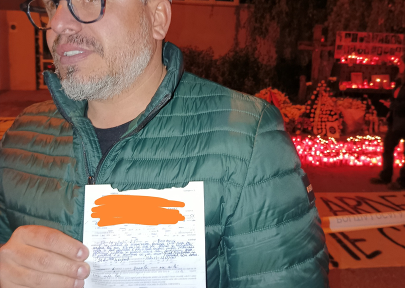 Exces de zel? Jandarmii l-au amendat cu 3.000 de lei pe organizatorul comemorării de la Colectiv. ONG „Corupția Ucide”: „Nesimțire și prostie agresivă”