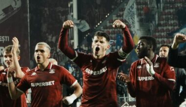 A început războiul din derby! VIDEO Alex Dobre a dat tonul scandărilor anti-Dinamo » Imagini de la finalul meciului, la galerie