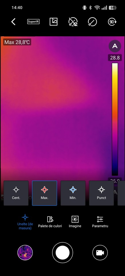 Aplicatia HIKMICRO Viewer cu camera termoviziune HIKMICRO Mini2Plus V2