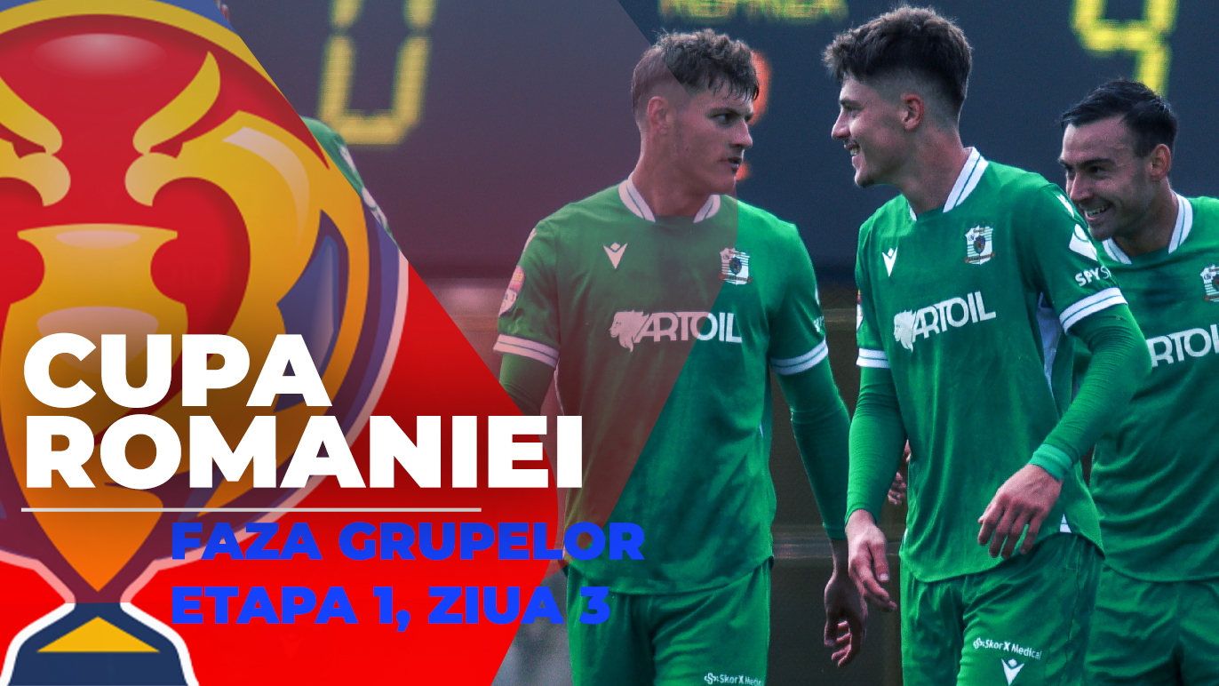 Ultimele meciuri din etapa 1 a fazei grupelor Cupei României, ediția 2025-2026